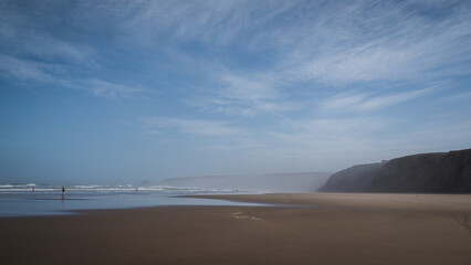 The beach on the south coast of Morocco