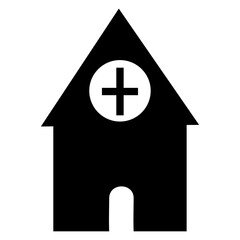 Fototapeta premium hospital building icon