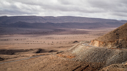 The desert landscape of Southern Morocco