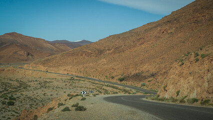 The desert landscape of Southern Morocco