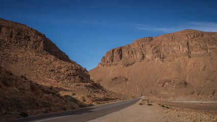 The desert landscape of Southern Morocco