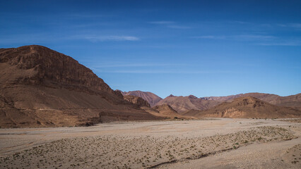 The desert landscape of Southern Morocco