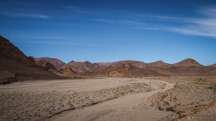 The desert landscape of Southern Morocco