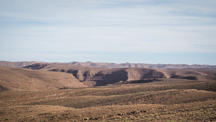 The desert landscape of Southern Morocco
