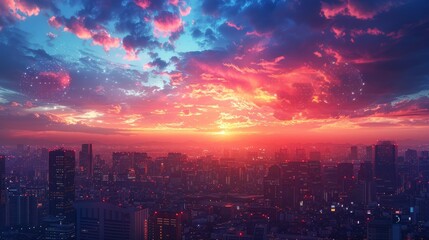 Obraz premium sky background with bubble chat ,business analysis and strategy as concept 