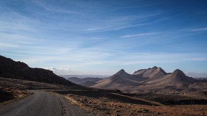 The desert landscape of Southern Morocco