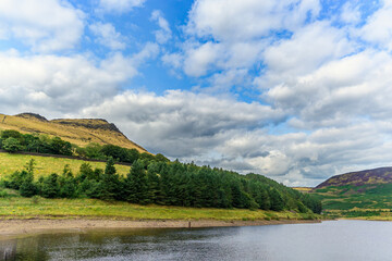 lake and mountains, Dovestone Reservoir