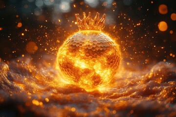 Obraz premium Royal Golf Ball Ignited