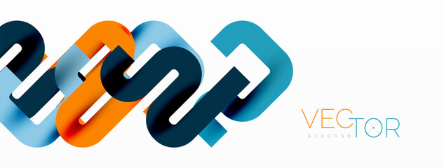 Abstract background curvy lines, minimal geometric design template