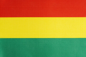 Background of national flag Bolivia closeup.