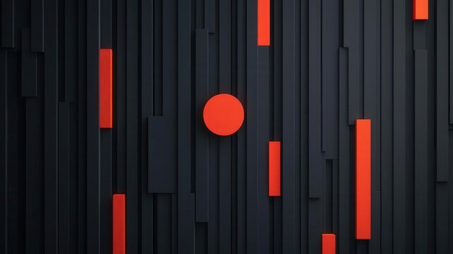 AI algorithm pattern with a single outlier highlighted in a different color, illustrating machine learning anomaly detection