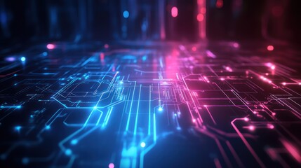 Abstract Circuitry Digital Artwork