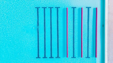 Symmetry in Pool and Aquatic Facility Design, Analyze how symmetrical pool layouts in minimalist aquatic centers create balanced swimming lanes and seating areas.