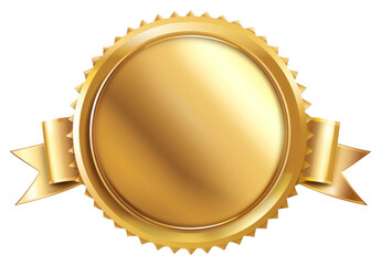 PNG Ribbon award badge icon gold ribbon certificate.