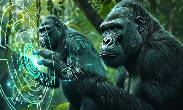 Gorilla with Tech