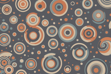 Fototapeta premium retro pattern with circles