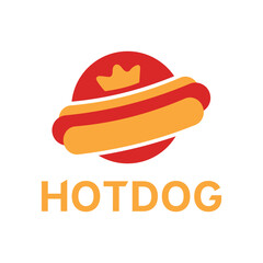 hotdog restaurant minimalist logo design
