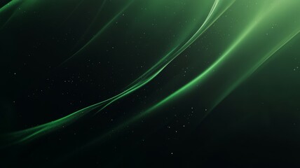 Abstract background. Windows wallpaper, Minimalist green and black gradient, sharp contrasts, modern and sleek, smooth transitions, Banner abstract background of green emerald side light surface