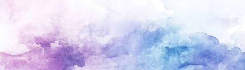 A vibrant watercolor abstract background featuring soft hues of purple, blue, and pink, perfect for creative projects.