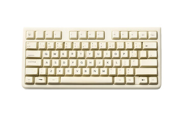 computer keyboard isolated on transparent background