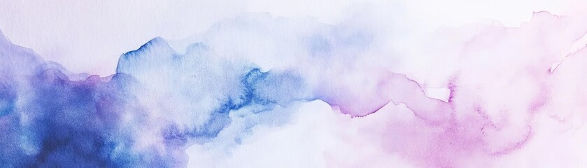 A soft blend of blue and purple watercolor, creating a serene and abstract background for your creative projects.