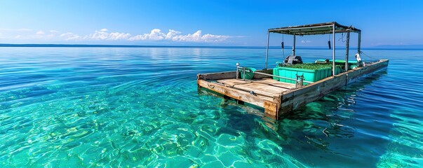 Sustainable seaweed farming operation