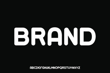 Obraz premium Display alphabet font vector design suitable for headline, poster, logo and many more