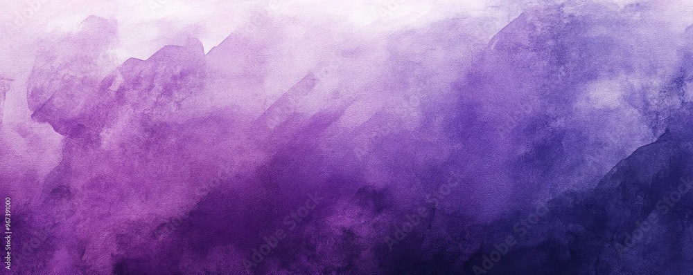 Poster an abstract watercolor texture in shades of purple, creating a calming and elegant backdrop for vari