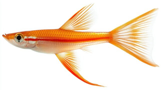 recommend clip art: Swordtail clipart, element, 3D illustration, realistic, isolated on white background