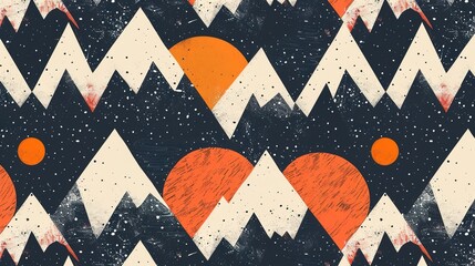 Mountain pattern wallpaper
