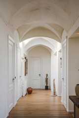 Entrance to a renovated old apartment