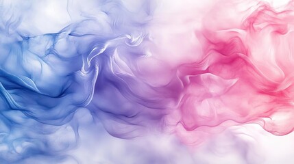 Obraz premium A beautiful blend of soft blue and pink smoke, creating an ethereal and calming atmosphere, perfect for backgrounds or abstract art.