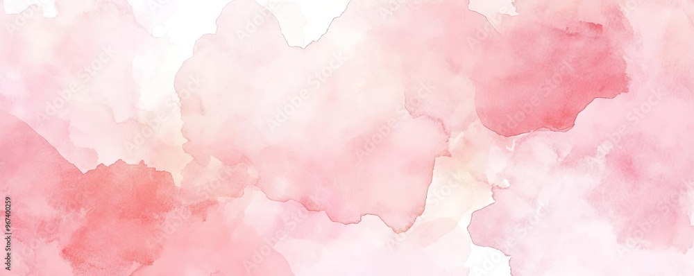 Poster a soft pink watercolor background ideal for creating a calming atmosphere in design projects.