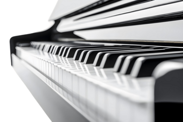 piano and notes transparent background