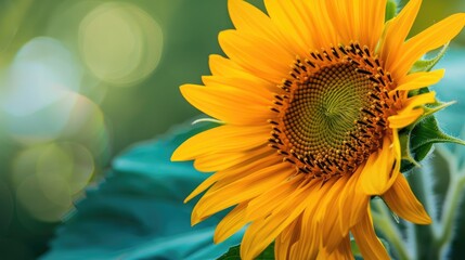 Naklejka premium Close up of a lovely sunflower