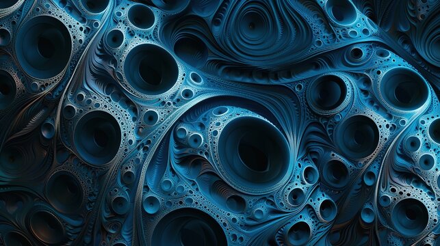 Digital fractual pattern wallpaper