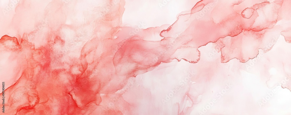 Poster an abstract red watercolor background with flowing textures and soft gradients, perfect for creative