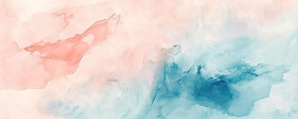 A soft, artistic blend of coral and turquoise hues, perfect for backgrounds or creative projects that need a gentle touch.