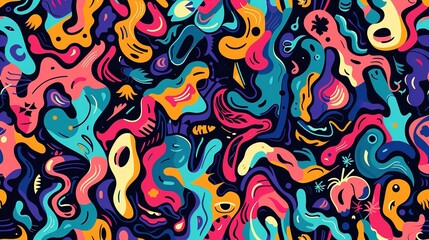 Obraz premium modern art pattern wallpaper