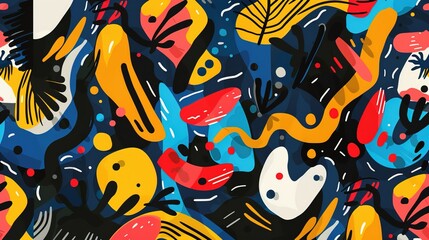 Fototapeta premium modern art pattern wallpaper