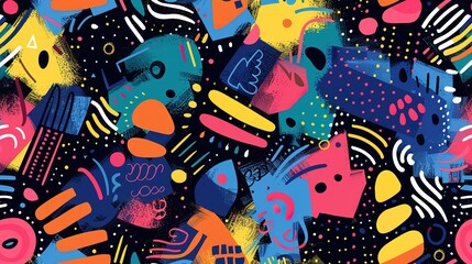 Obraz premium modern art pattern wallpaper