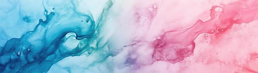 Fototapeta premium A mesmerizing blend of soft blue and pink abstract forms, creating a dreamy and ethereal background for creative projects.