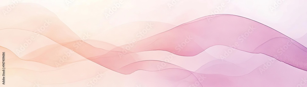 Poster soft pastel waves blend smoothly, creating an ethereal background perfect for design and aesthetic p