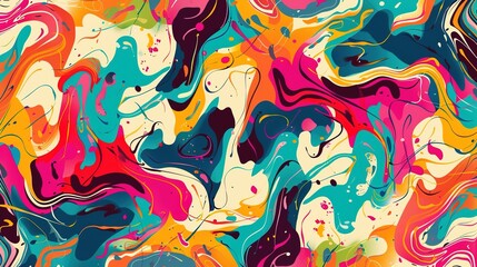 Obraz premium modern art pattern wallpaper