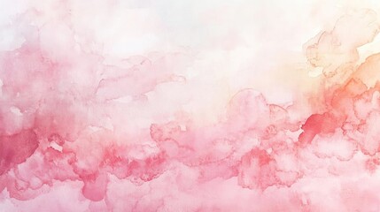 Soft watercolor background featuring gentle pink hues blending seamlessly for artistic and soothing visuals.