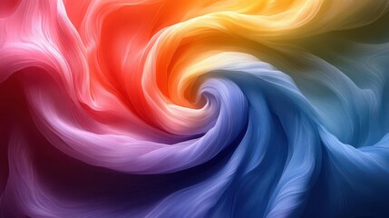 Obraz premium vibrant abstract background with fluid rainbow colors swirling and blending in a mesmerizing kaleidoscope pattern