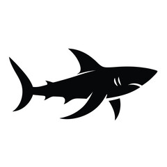 Naklejka premium Silhouette of a Shark