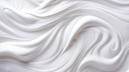 Fototapeta premium White lotion texture isolated on background