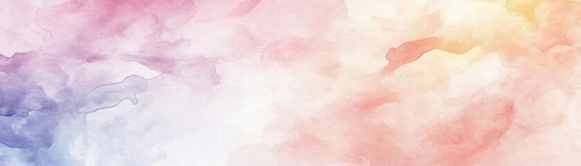 Fototapeta premium A soft, abstract watercolor background blending pastel colors, perfect for creative projects and design applications.