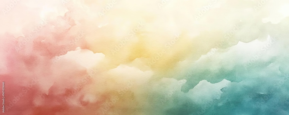 Poster beautiful abstract background featuring soft pastel colors blending harmoniously to create a serene 